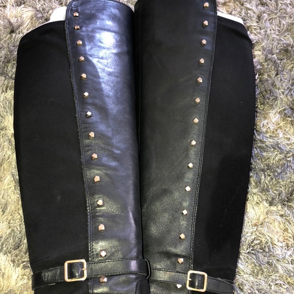 Vince Canuto black and gold tall boots - Picture 6 of 7
